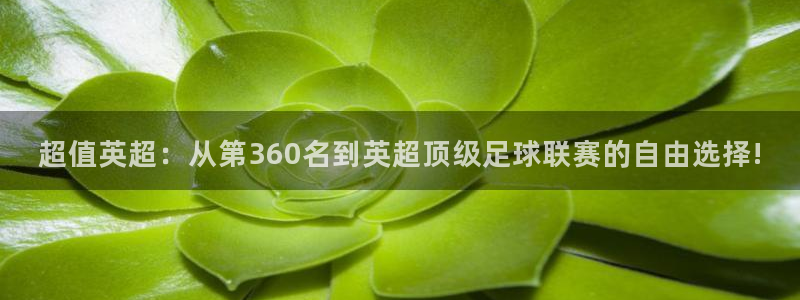 火凤体育直播在线观看高清：超值英超：从第360名到英超顶级足球联赛的自由选择!